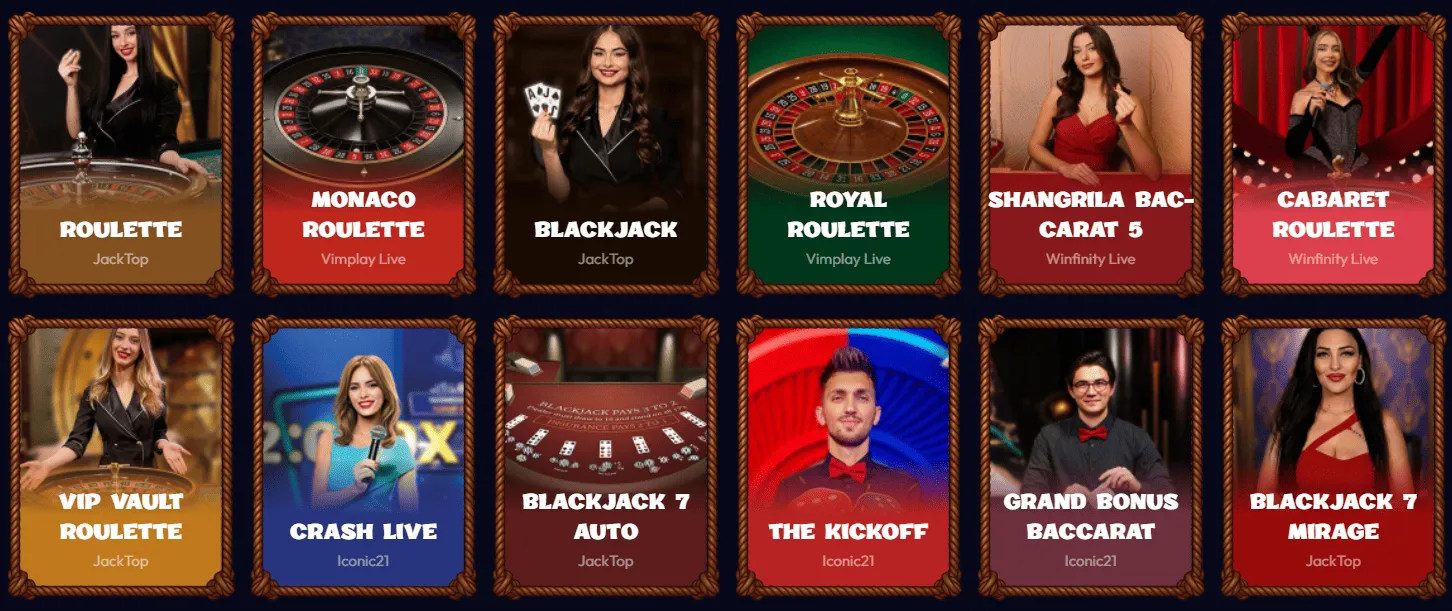 Casinò live di Smash Casino